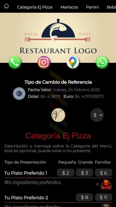 Webpage Vuestromenu.com
